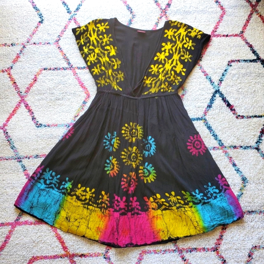 Whimsygoth Festival Tie Dye Dress